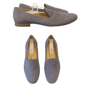 Naturalizer Blue "Kate" Slip-On Flats Size 6M‎ Faux Suede Preppy Work Casual